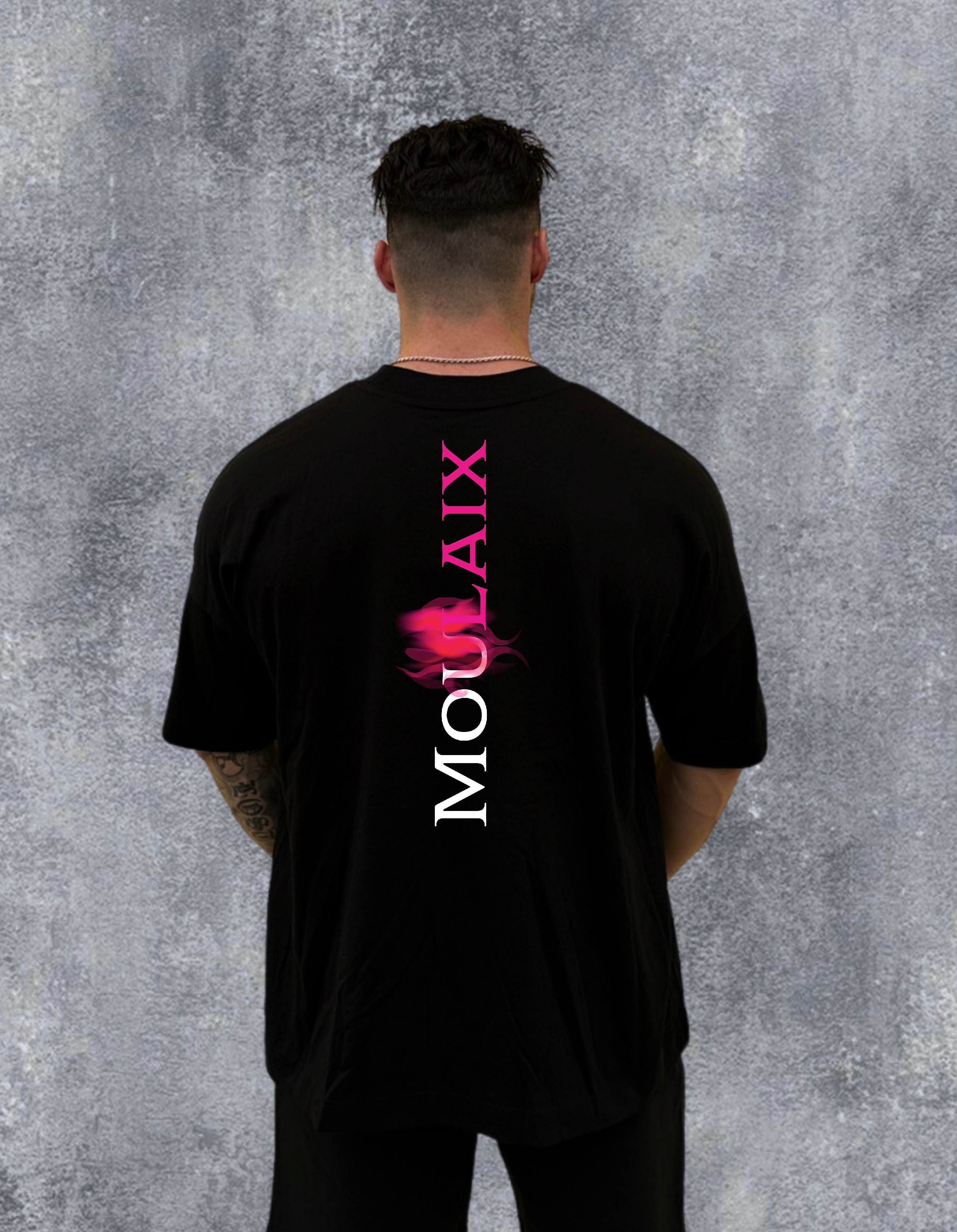 Moulaix White-Pink Oversize Shirt